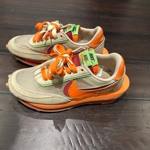 Nike Sacai x Clot x LD waffle net orange blaze size 4.5